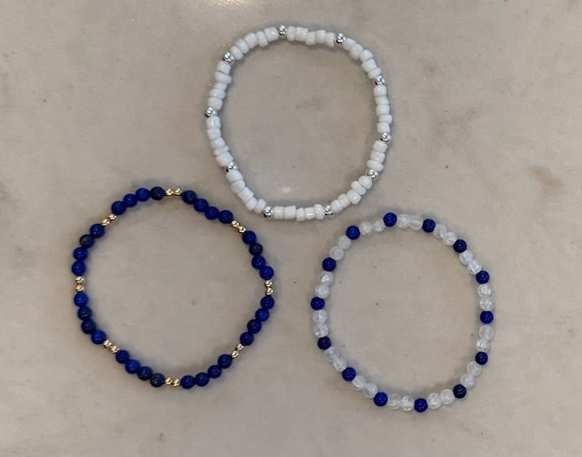 Beaded Hanukkah Bracelets 3-Pack