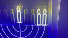 Load and play video in Gallery viewer, LED Neon Electric Menorah Sign