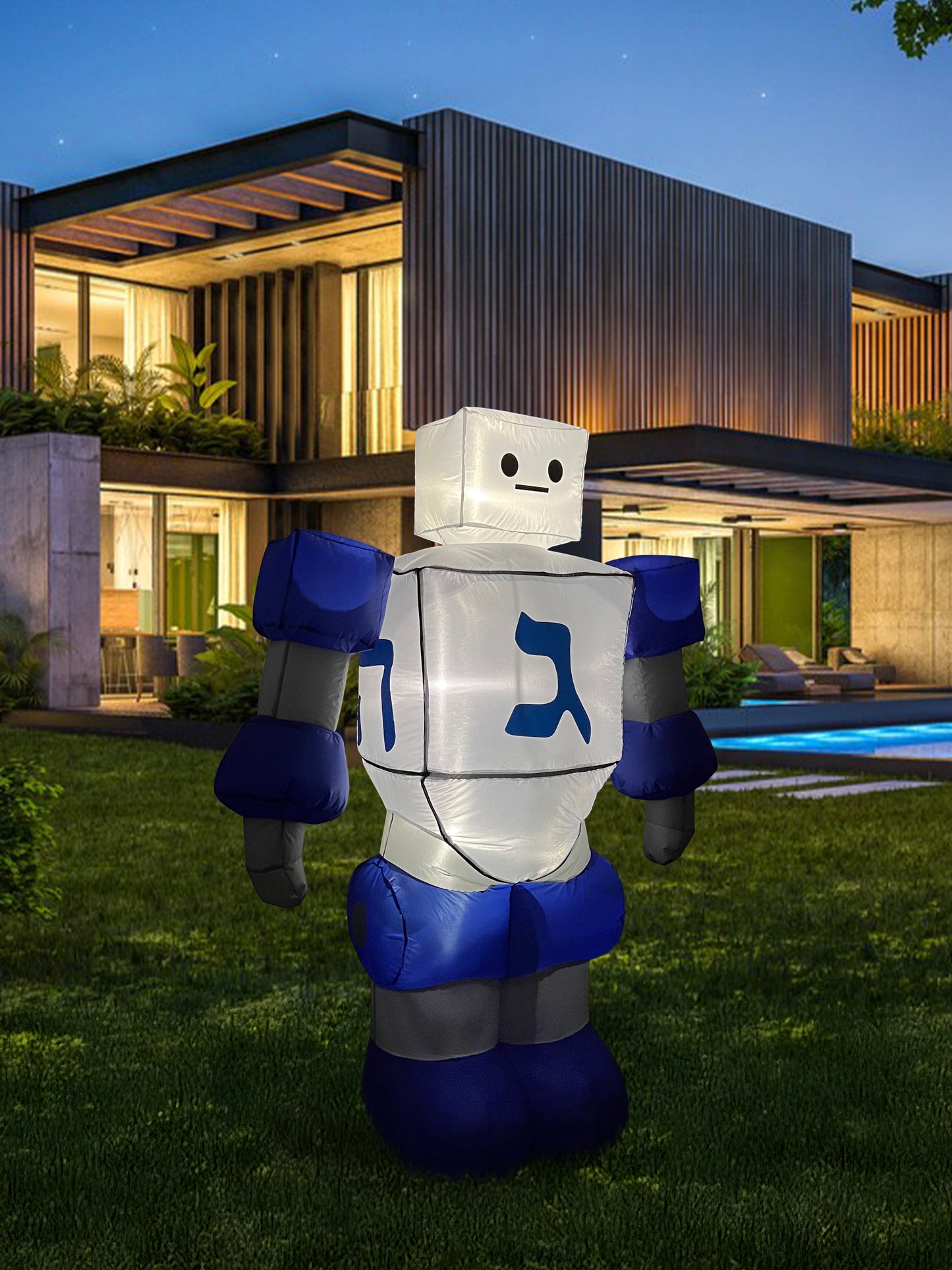 Dreideltron 5786: The Inflatable Hanukkah Robot