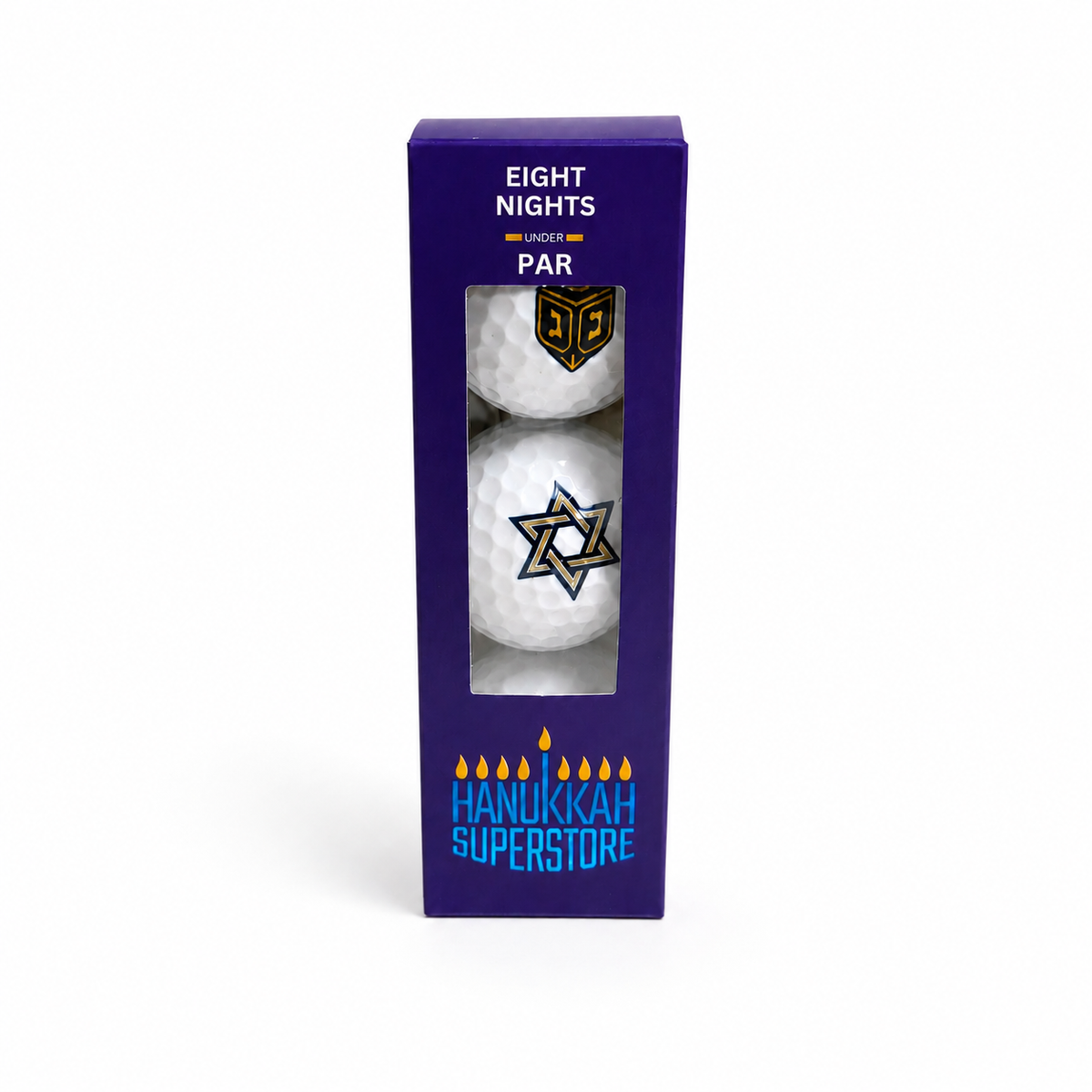 The Chosen Balls: Hanukkah Golf Balls, 3-Pack