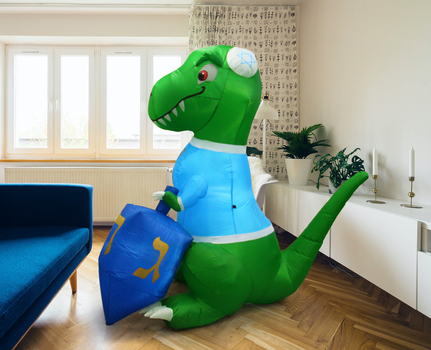 The Inflatable Dino For Hanukkah